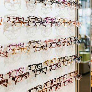 Eyeglasses on Display