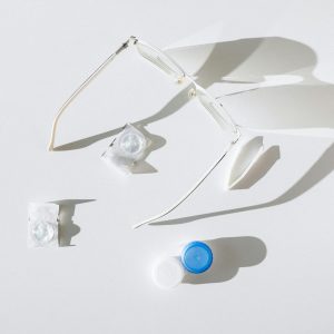 Flatlay of Eyewears on White Surface