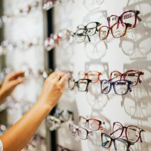 Person Choosing Glasses